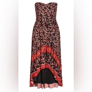 NWT CITY CHIC STRAPLESS DRESS 18